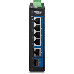 TRENDnet TI-G50611 6-Port Managed 2.5 Gigabit Ethernet Switch, 1x 10G & 1x 10G SFP+ ports, DIN-rail or wall mount